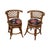 Vintage Rattan Bamboo Swivel Barrel Back Chair - 2 | Chairish