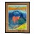 Expressionist Pastel of a Dog Carrying a Burning Stick, Signed Ma For Sale