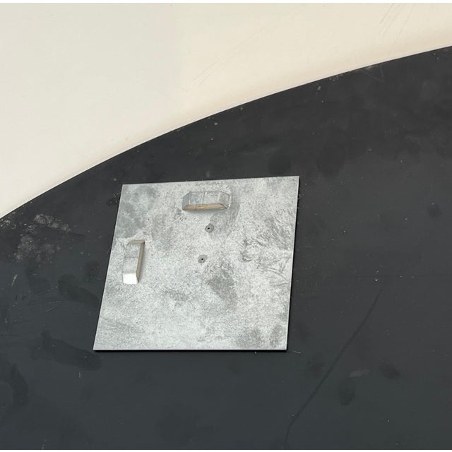 Large oval mirror by Fontana Arte. Circa 1970 For Sale - Image 10 of 13