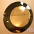 Fontana Arte Round Mirror with Off-Center Circles and Smoked Base attributed to Fontana Arte, 1970s For Sale - Image 4 of 10