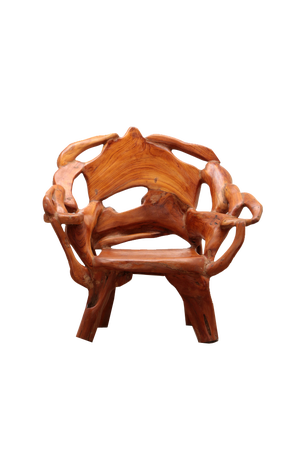 Recycled Wood Armchair in the style of Andrianna Shamaris, 1990s