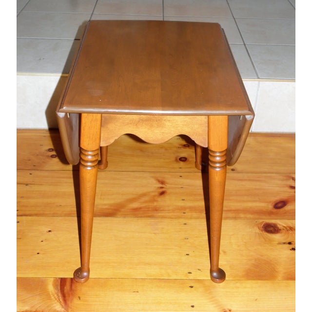 Vintage Baumritter Nutmeg Solid Maple Drop Leaf Pembroke Table Chairish