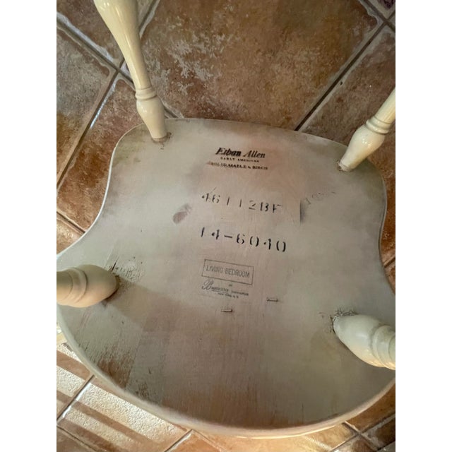 Wood Vintage Ethan Allen Comb Chairs For Sale - Image 7 of 12