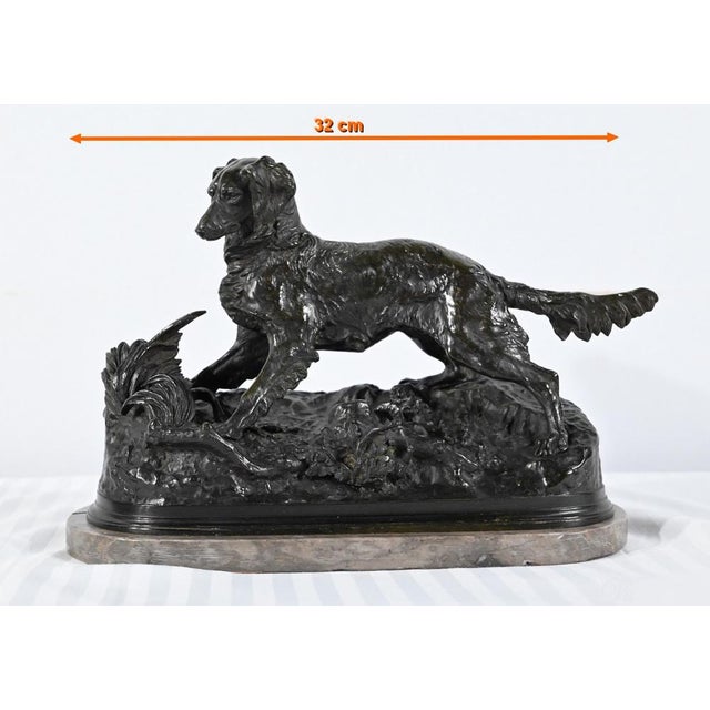 Pierre-Jules Mêne, Spaniel Dog, 19th Century, Bronze on Marble Base For Sale - Image 18 of 18