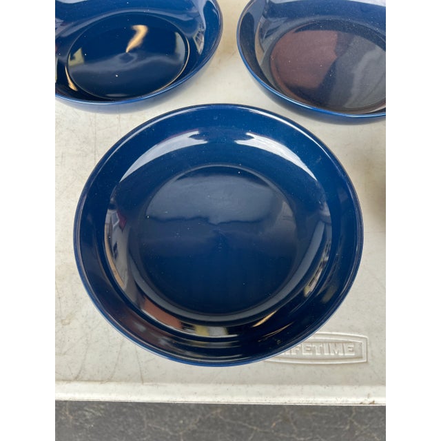 Set of 12 Blue Bowls. Ceramic bowls for Salad, Soup or Pasta. Measures 8.5” wide. 1.75” tall.