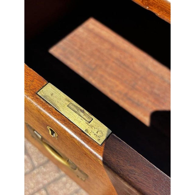 Antique Campaign Military Chest For Sale - Image 11 of 15