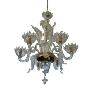 Murano Glass Chandelier, 1980s For Sale