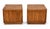 Campaign Pair of Vintage Campaign Style Nightstands / End Tables For Sale - Image 3 of 8
