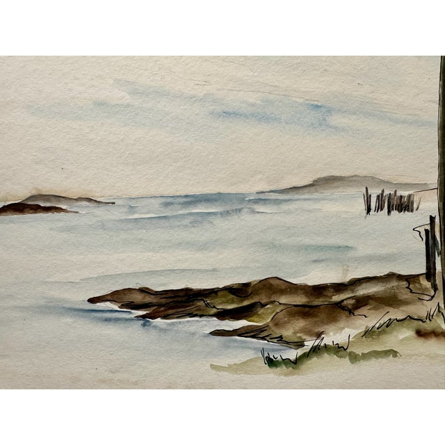 Original watercolor on paper by Henry Emil Salloch, also known as Heinz Emil Salloch, the German-born American artist and...