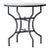 Matthew Izzo Home Moroccan Zellige Vanilla Tile 32" Round Bistro Table With Iron Base For Sale