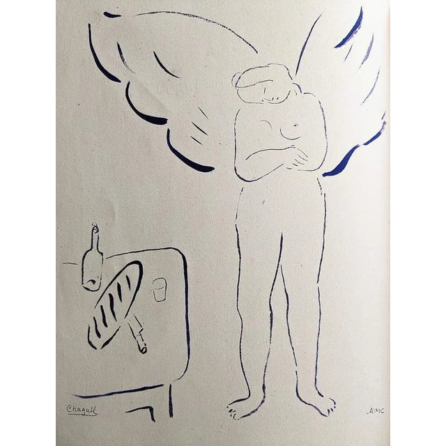 Marc Chagall, Angel, Original Lithograph, 1950 For Sale - Image 4 of 4