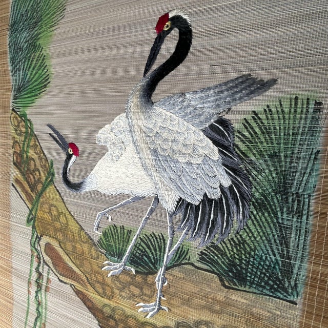 1970s Vintage Japanese Bamboo Scroll, 1970s For Sale - Image 5 of 10