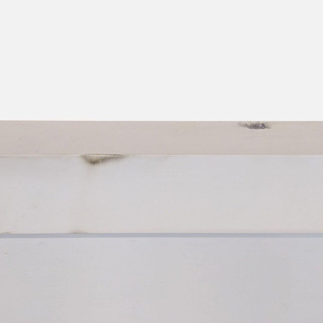 Maker & Moss “Pushing Paint” Abstract Blue Brushstroke Painting – Framed Wall Art For Sale - Image 4 of 7