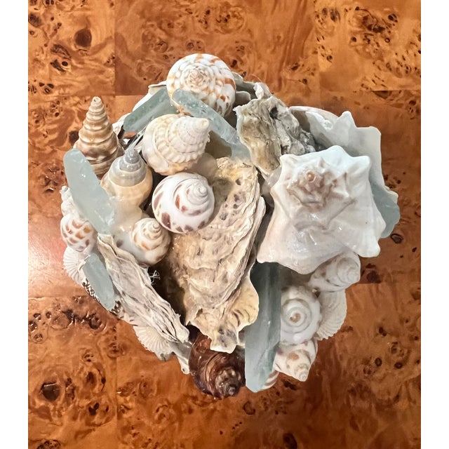 2020s Greek Goddess Bust Encrusted With Shells and Sea Glass For Sale - Image 5 of 9