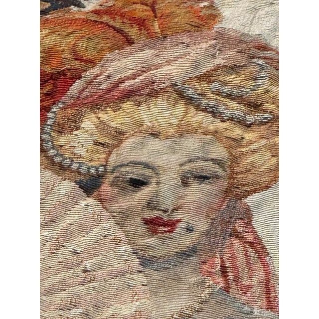 Antique French Silk Beauvais Tapestry by Georges Leroux, 1930s For Sale - Image 13 of 18