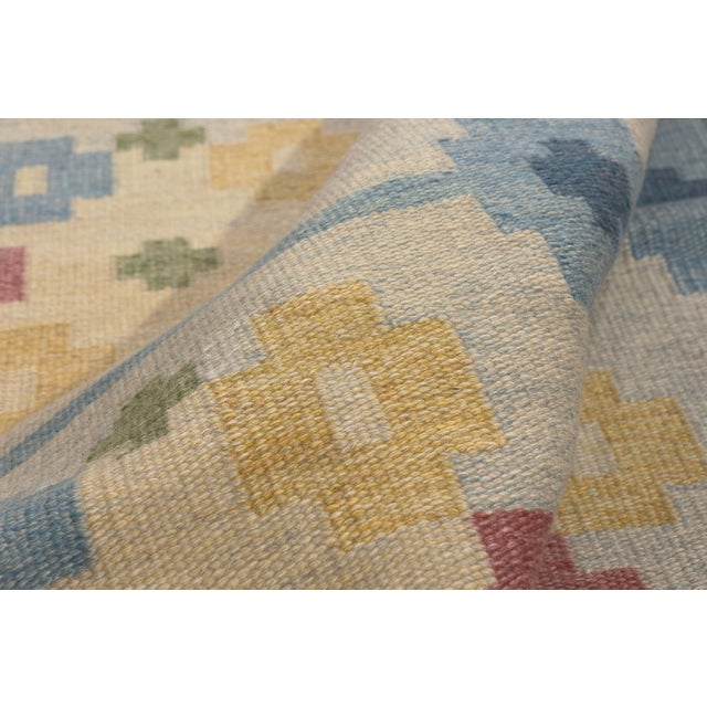 Textile Vintage Swedish Rollakan Rug, 04'05 X 06'09 For Sale - Image 7 of 11
