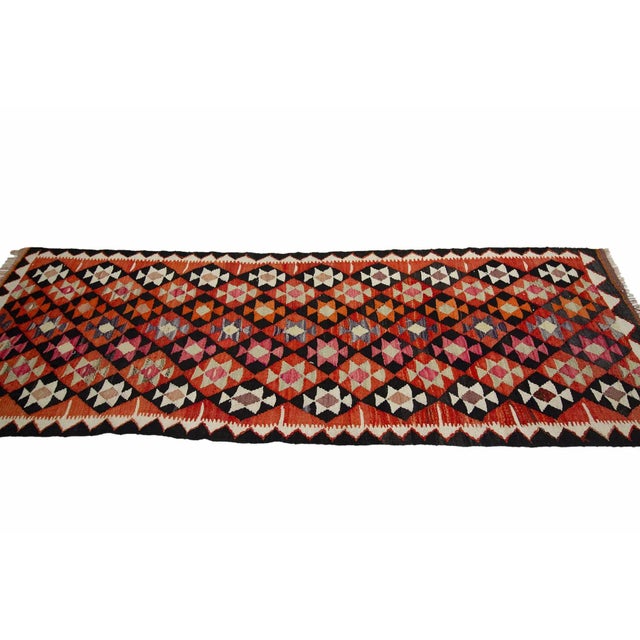 Vintage Kilim Runner Rug For Sale - Image 4 of 7