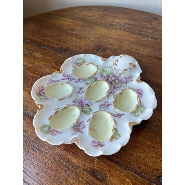 Antique Haviland and Co Limoges Deviled Egg Tray Platter For Sale - Image 10 of 10