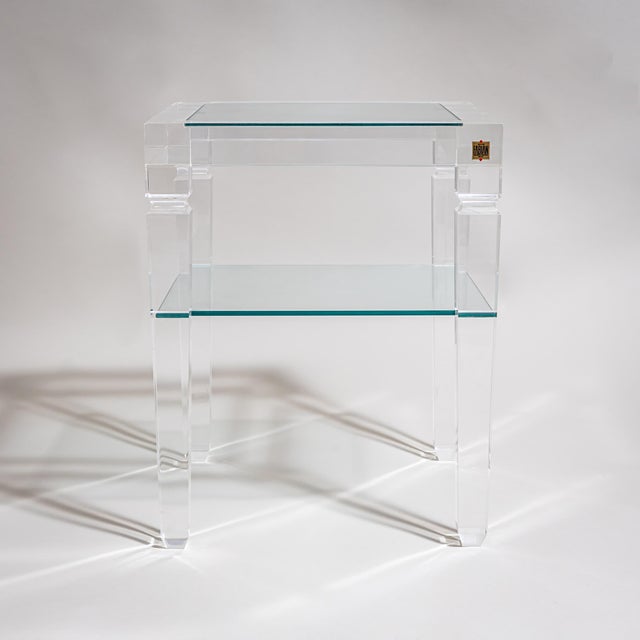 Acrylic Glass Side Tables from Fabianart, Rome / Italy, 1990s, Set of 2 For Sale - Image 8 of 10