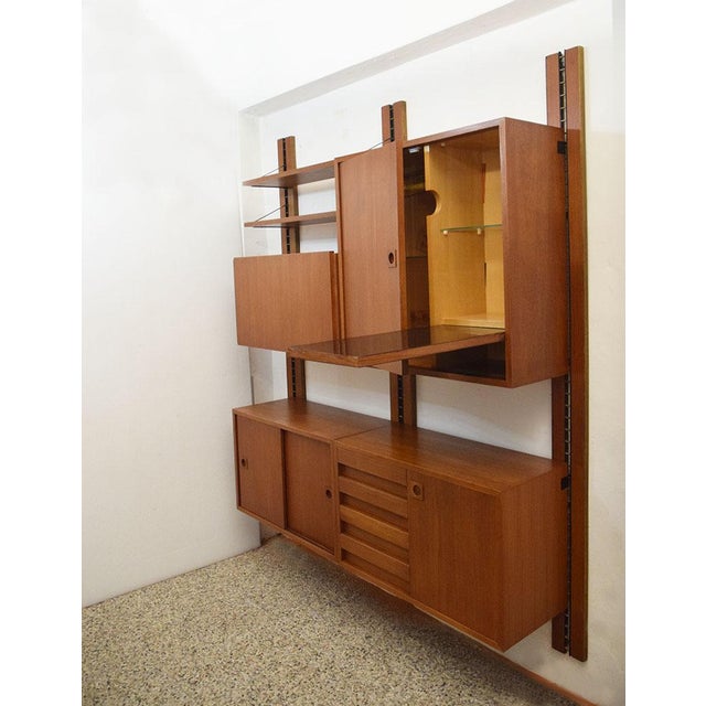 Vintage Danish Wall Bookcase by Poul Cadovius, 1960s For Sale - Image 6 of 15