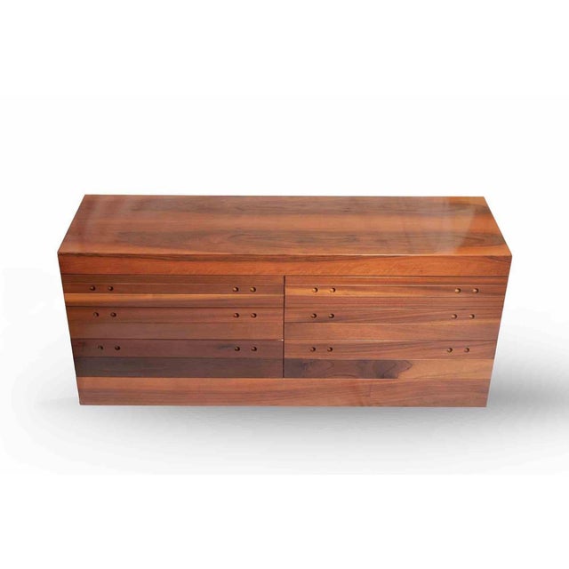 Canaletto Walnut Veneered Chest of Drawers, Italy, 1960s For Sale - Image 4 of 9