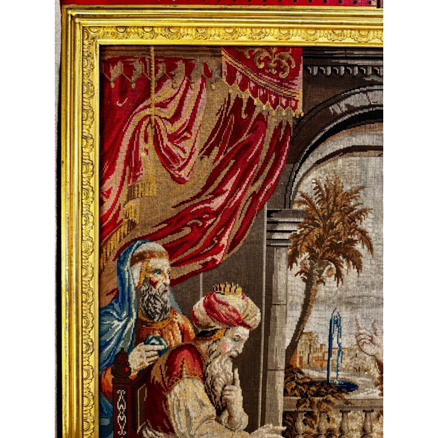 French Tapestry Depicting Joseph Interpreting the Dream of Pharaoh For Sale - Image 3 of 5
