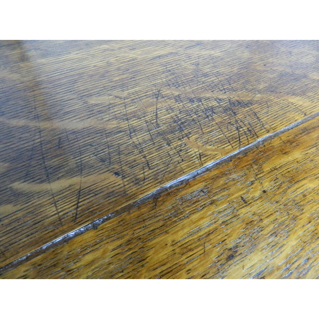 Wood Victorian Oak Chest of Drawers For Sale - Image 7 of 18