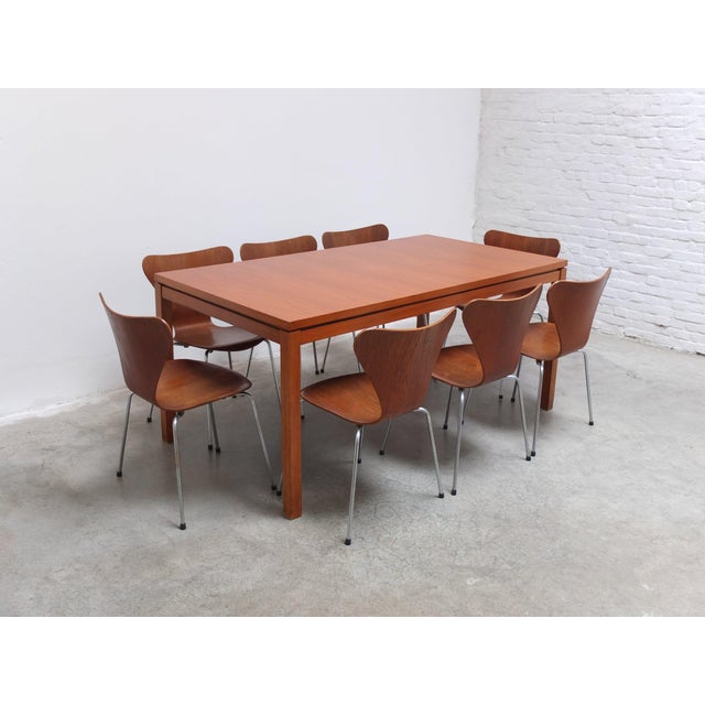 Large Extendable Dining Table by Oswald Vermaercke for V-Form, 1960s For Sale - Image 15 of 18