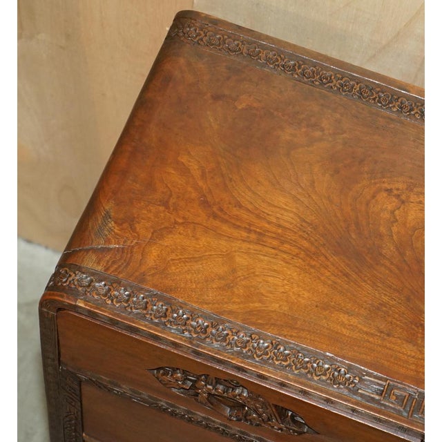 Chinese Hand Carved Chest of Drawers with Detailed Handles For Sale - Image 13 of 18