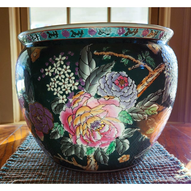 Mid 19th Century Large Chinese Famille Rose Fish Bowl, Cachepot, Jardinere For Sale - Image 12 of 12