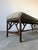Vintage McGuire Style Bamboo & Leather Binding Upholstered Bench For Sale - Image 10 of 18