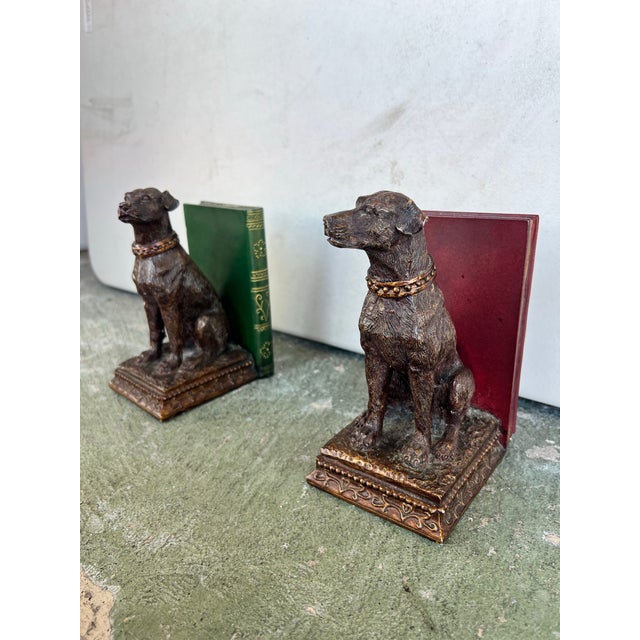 Late 20th Century Labrador Bookends Pair For Sale - Image 10 of 10