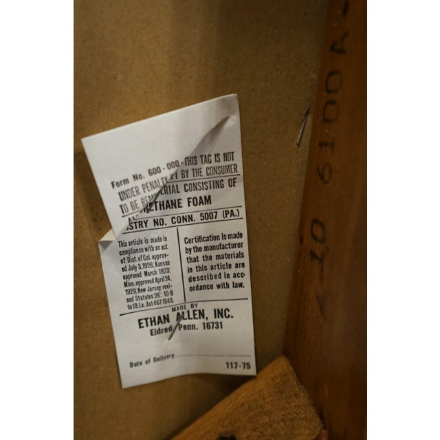 Ethan Allen Heirloom Nutmeg Maple Colonial Early American Spindleback Dining Arm Chair 10-6100a For Sale - Image 11 of 12