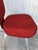 Set of Seventeen Conference or Dining Chairs in Steel and Red Wool For Sale - Image 4 of 13