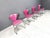 Vintage Pink Linda Dining Chairs from Arrben, 1980s, Set of 4 For Sale - Image 6 of 13