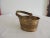 2010s Small Brass Indian Decorative Basket With Handle For Sale - Image 5 of 5