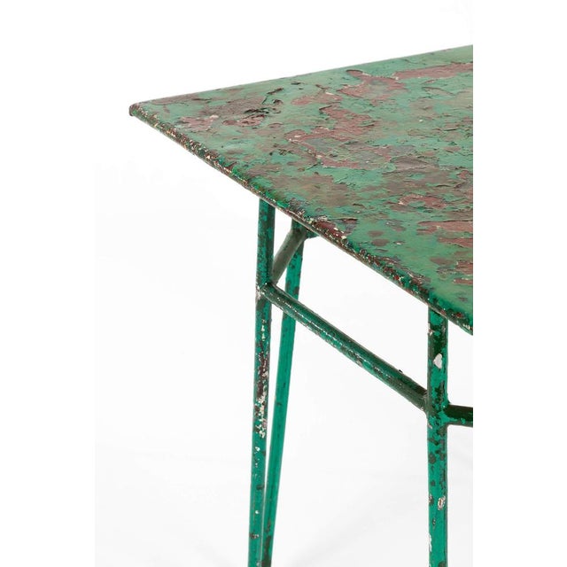 Wood Vintage French Bistro Table For Sale - Image 7 of 15