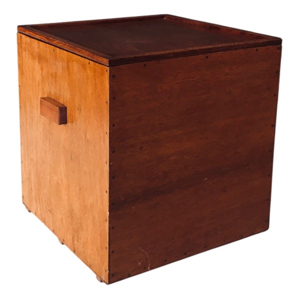 Handcrafted Cubical Side Table, Belgium, 1950s For Sale