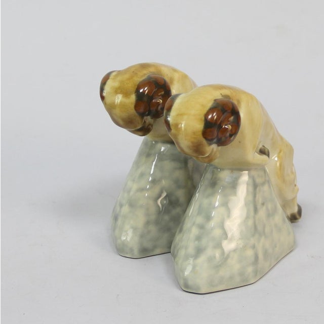 Art Deco Bookends by Camille Tharaud for Limoges, 1930s, Set of 2 For Sale - Image 3 of 7