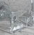 Glass Vintage 13" Victorian Crystal Glass Lotus Flower Compote Pedestal Bowls - A Pair For Sale - Image 7 of 7