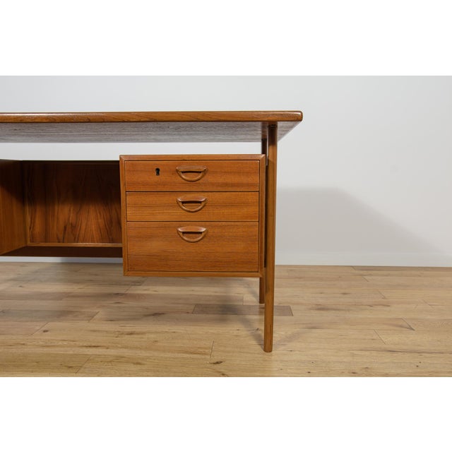 Mid-Century Modern Freestanding Teak Desk by Kai Kristiansen for Feldballes Møbelfabrik, 1960s For Sale - Image 12 of 17