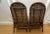 Pair of Hand Woven Rustic Side Chairs 21 x 21 x 40