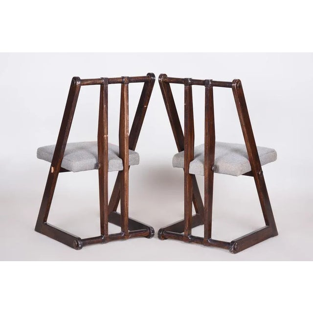 Set of Avant Garde Armchairs, Czechia, 1940s For Sale - Image 15 of 16