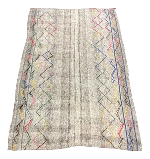 Vintage Turkish Anatolian Natural Area Kilim Rug