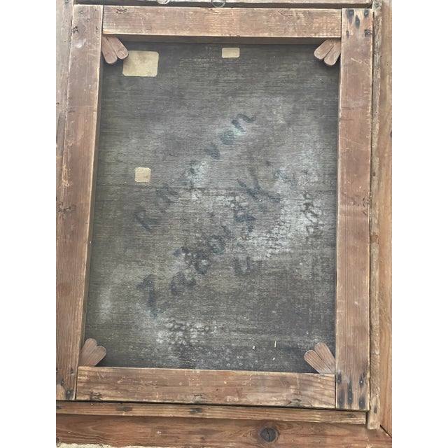 Textile 19 Th C Antique Austrian Military Portrait Framed Dark Academia Ia For Sale - Image 7 of 8