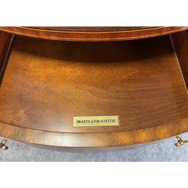 Maitland-Smith Regency Reed 36″ Console Table For Sale - Image 10 of 11