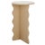 Lilith Wavy Accent Table in Natural For Sale In Philadelphia - Image 6 of 8