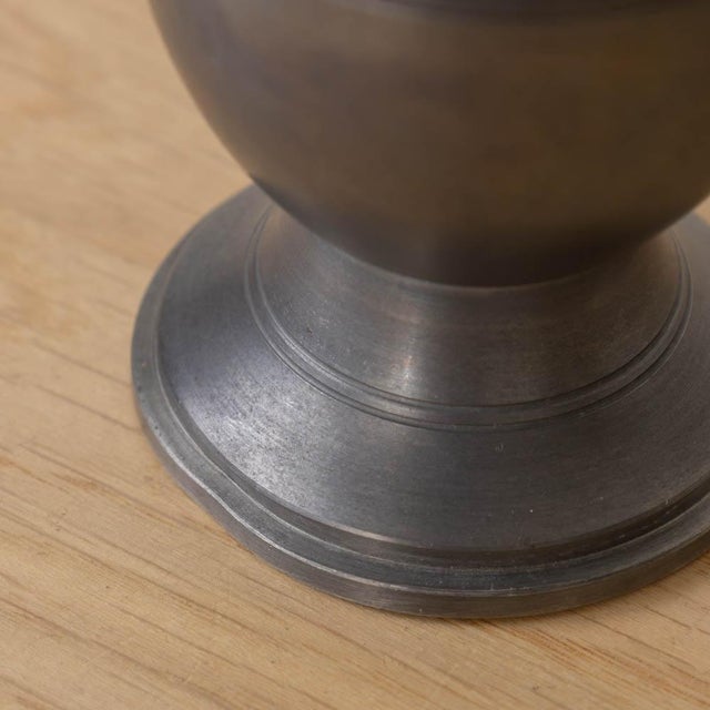 1930s French Pewter Bud Vase For Sale - Image 10 of 12