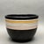 • West German mid-century ceramic planter pot with hand-painted horizontal stripe design. • Made in West Germany, circa...