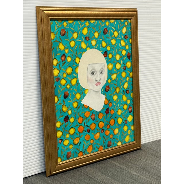 Design Plus Gallery presents the Lucia Watercolor Artwork by Sofia Bonati. This piece has a blonde woman set against a...